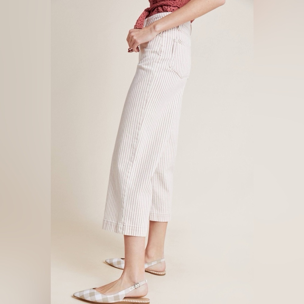 Preppy PAIGE cropped denim from Anthropology size 24 with stretch! - Picture 3 of 5